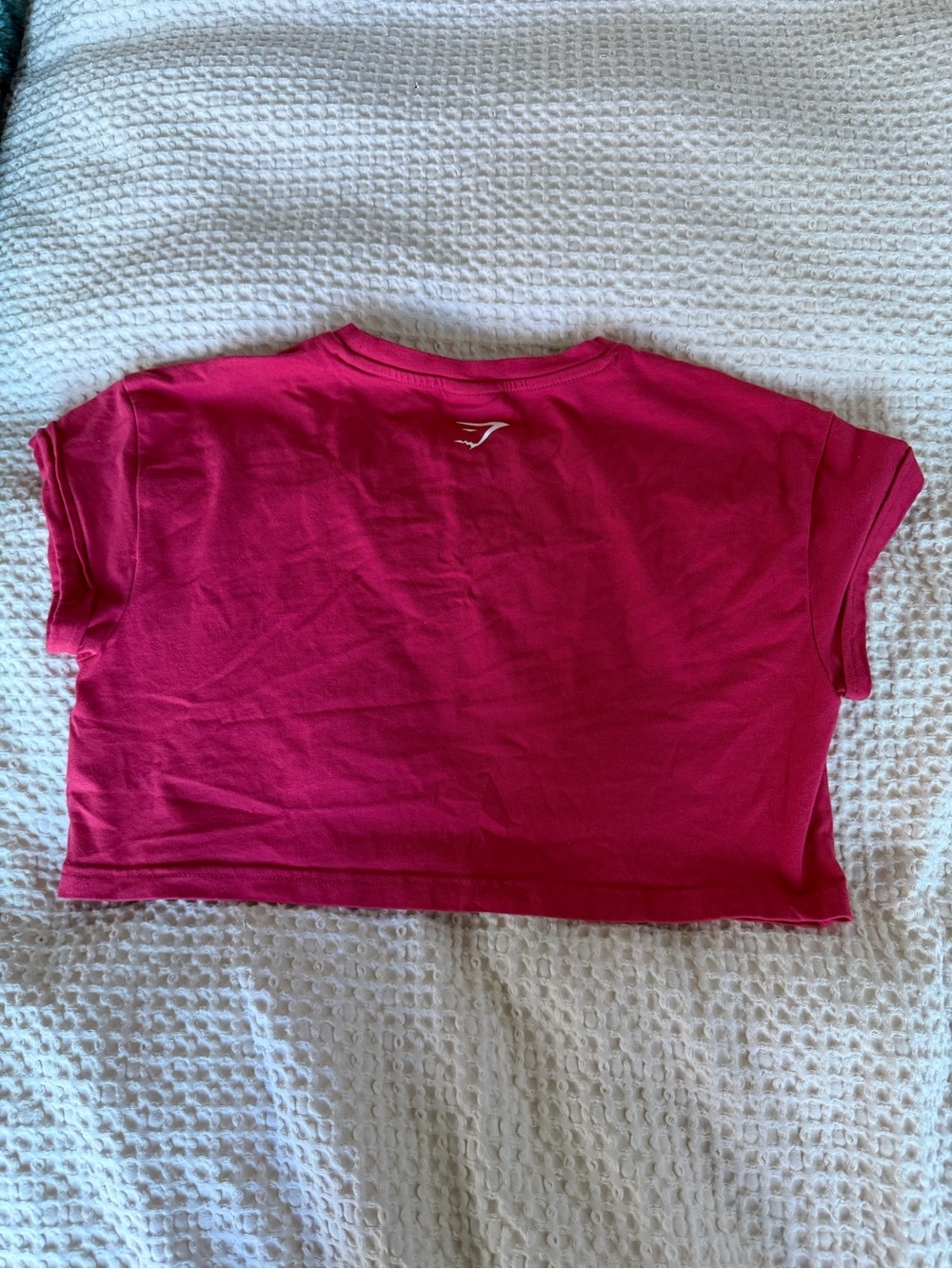 Gymshark Raspberry Pink Cropped Tee - Picture 3 of 3